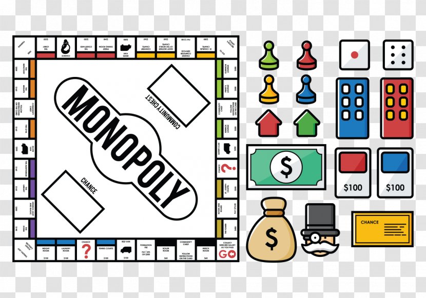 Monopoly Game - Cartoon - Vecteezy Transparent PNG