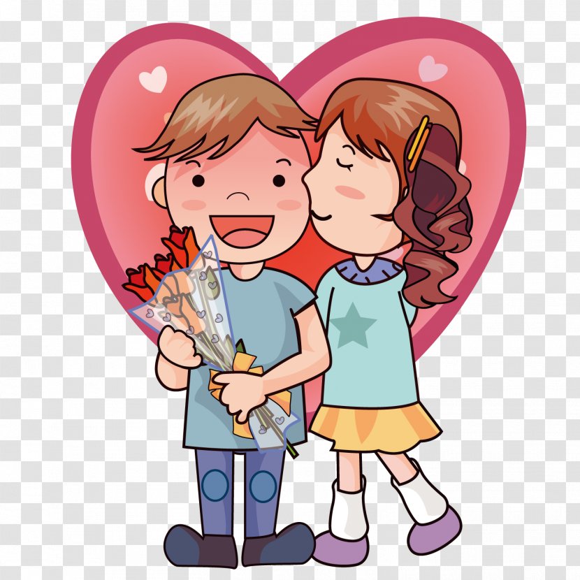Online Dating Service Intimate Relationship Interpersonal Love - Flower - Vector Kiss Transparent PNG