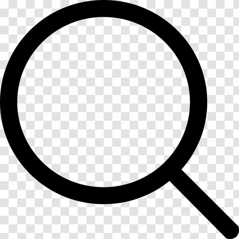 Magnifying Glass Magnifier - Black And White Transparent PNG