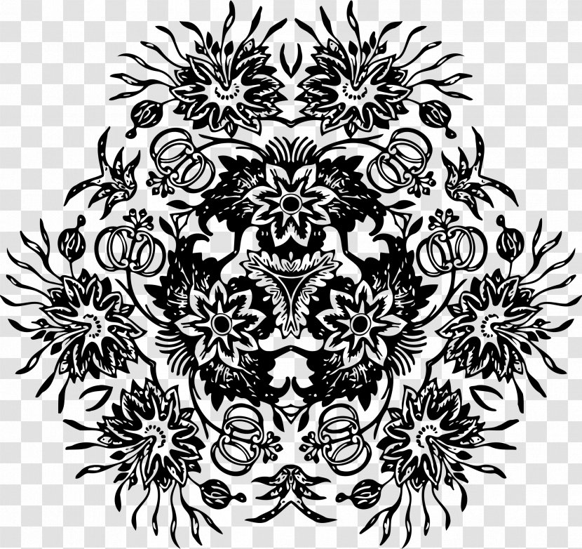 Flower Floral Design Art Pattern - Symmetry Transparent PNG