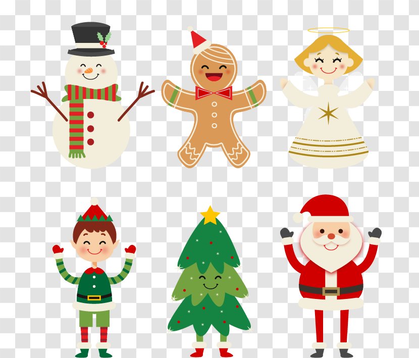 Santa Claus Christmas Character Icon - Illustration - Happy Characters Transparent PNG