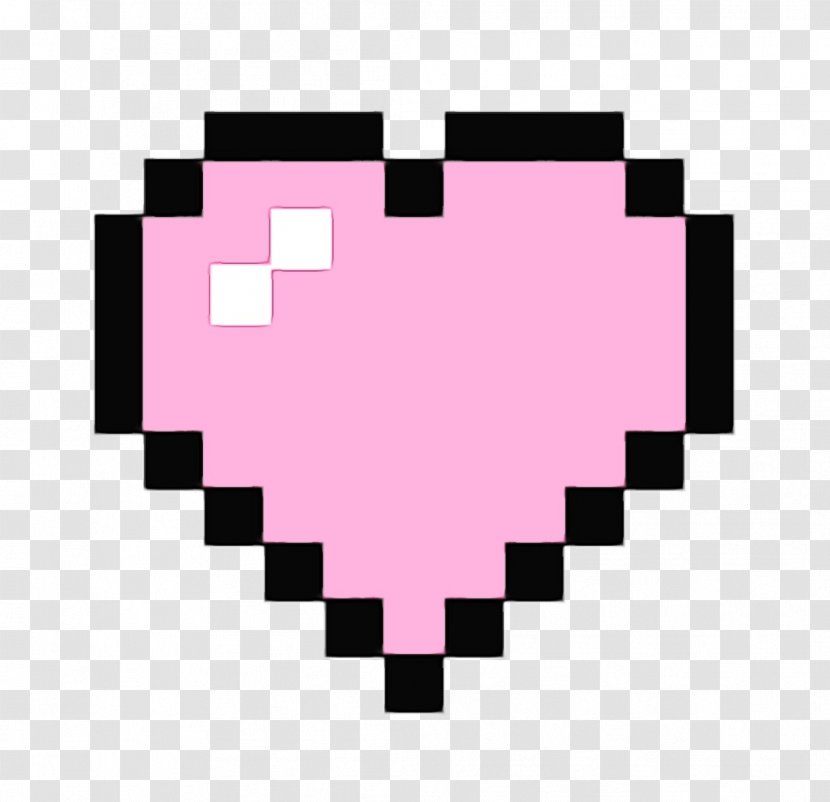8-bit Color Clip Art 8Bit Heart Depth - Pink - Chiptune Transparent PNG