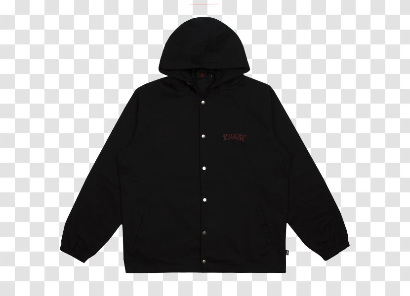 Clothing Outerwear Hood Black Jacket - Top Jersey Transparent PNG