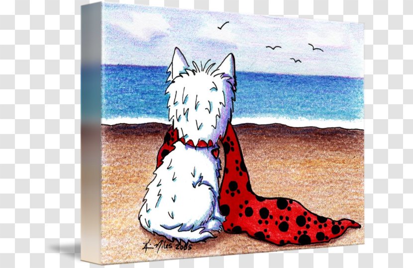 Cat West Highland White Terrier Gallery Wrap Canvas Canidae - Small To Medium Sized Cats - Beach Blanket Transparent PNG