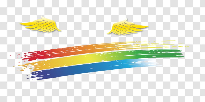 Yellow Gold - Rainbow - Wings Transparent PNG
