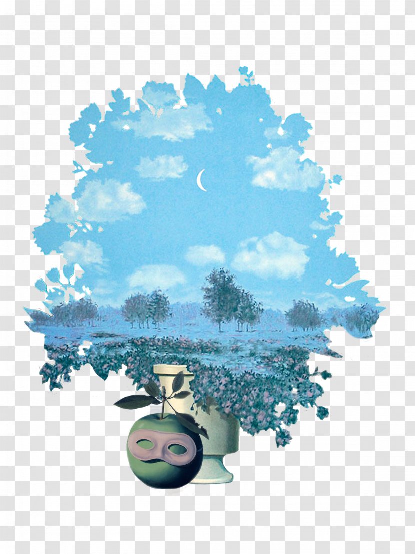 Man In A Bowler Hat Barber Institute Of Fine Arts Design Illustration - Sky - Magritte Pattern Transparent PNG