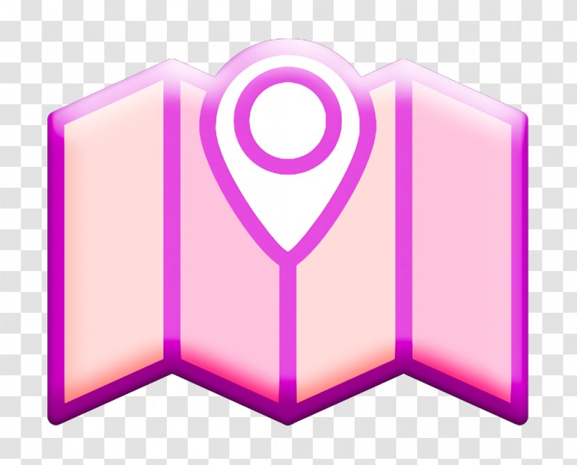 Arrow Icon Direction Down - Pink - Symbol Magenta Transparent PNG