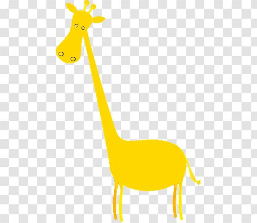 Baby Giraffes Clip Art Image Red - Yellow - Giraffe Transparent PNG