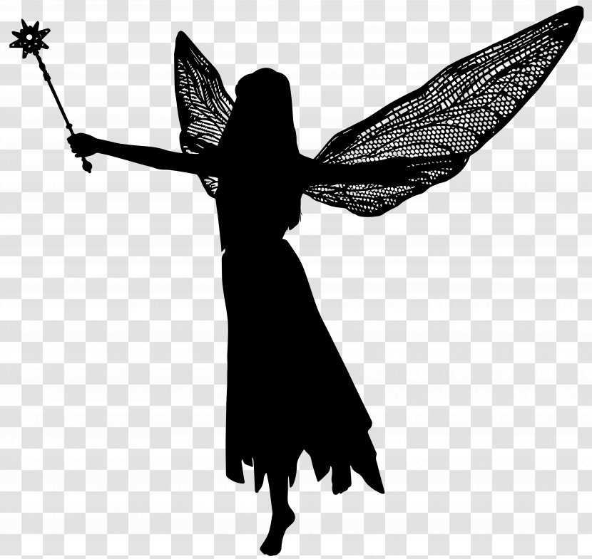 Silhouette Fairy - Invertebrate - Transparent Clip Art Image Transparent PNG