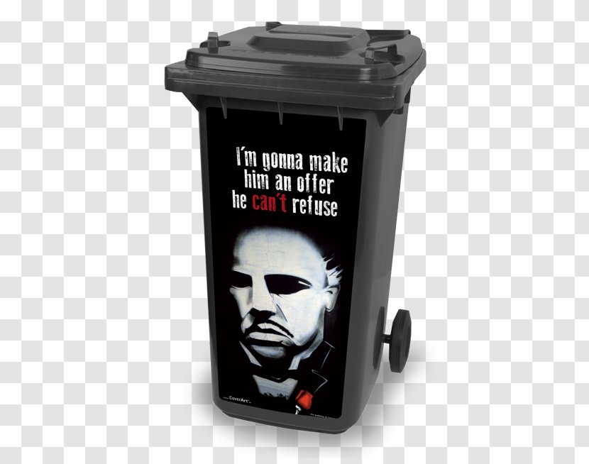 Wheelie Bin Rubbish Bins & Waste Paper Baskets CoverArt Prullenbak Sticker - Classified Advertising - Vito Corleone Transparent PNG