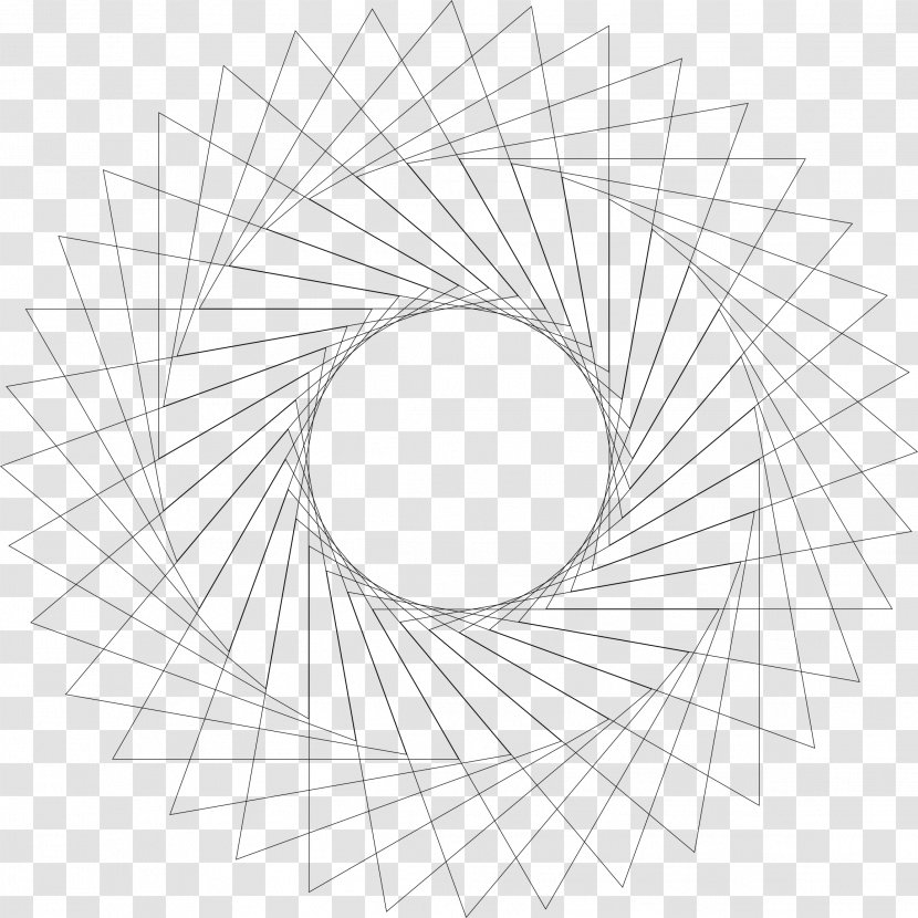 Circle Drawing Line Angle Monochrome - Area - GEOMETRIC LINES Transparent PNG