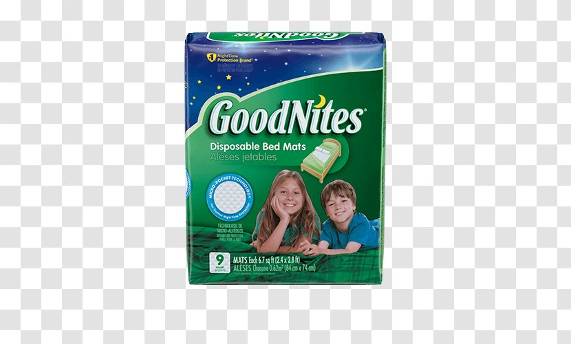 Diaper GoodNites Disposable Bed Mat - Goodnites Transparent PNG