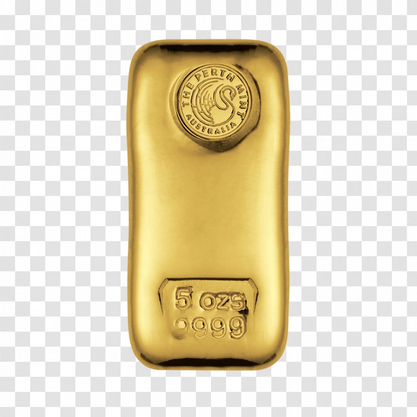 Perth Mint Gold Bar Bullion As An Investment - Metal Transparent PNG