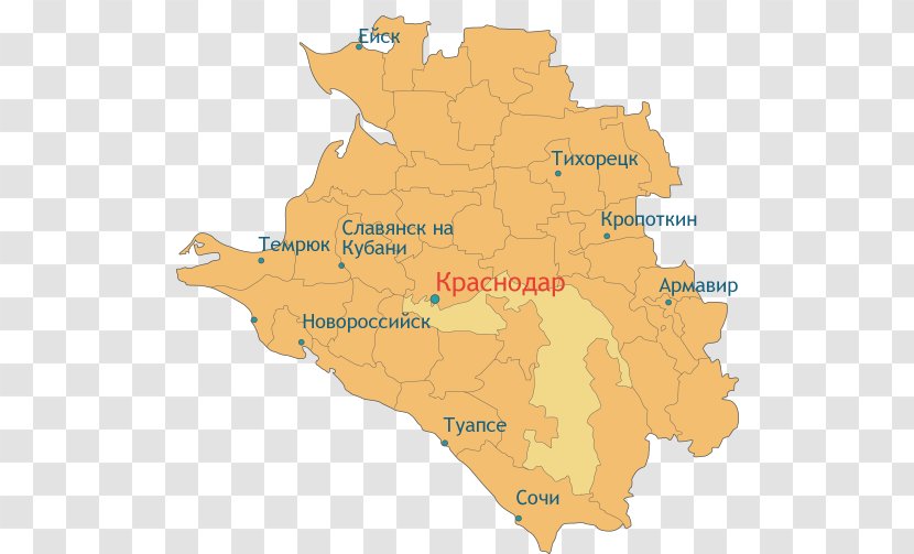 Krasnodar Krais Of Russia Map Image Gelendzhik Bay - Royaltyfree Transparent PNG
