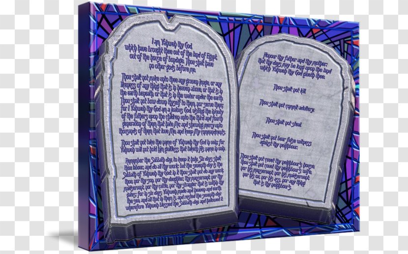 Gallery Wrap Imagekind Canvas Art - Ten Commandments - Ac Transparent PNG