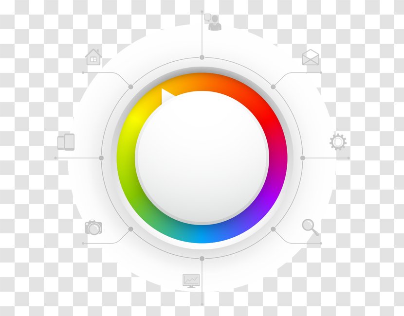 Circle Website Web Template System - PPT Information Transparent PNG