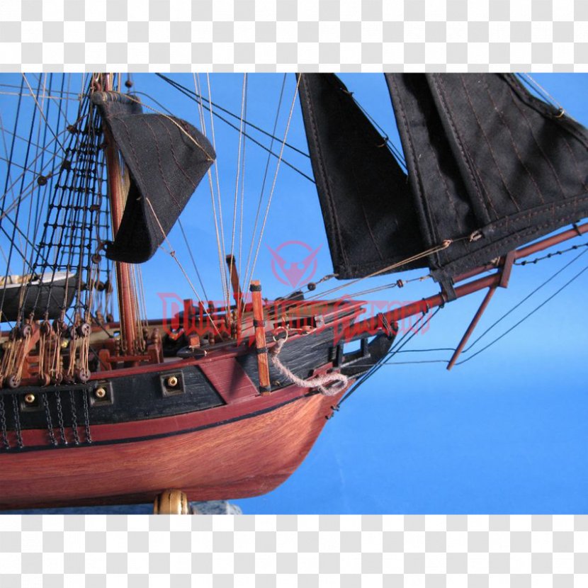 Sail Brigantine Ship Model Piracy - Watercraft - Pirates Of The Caribbean Transparent PNG