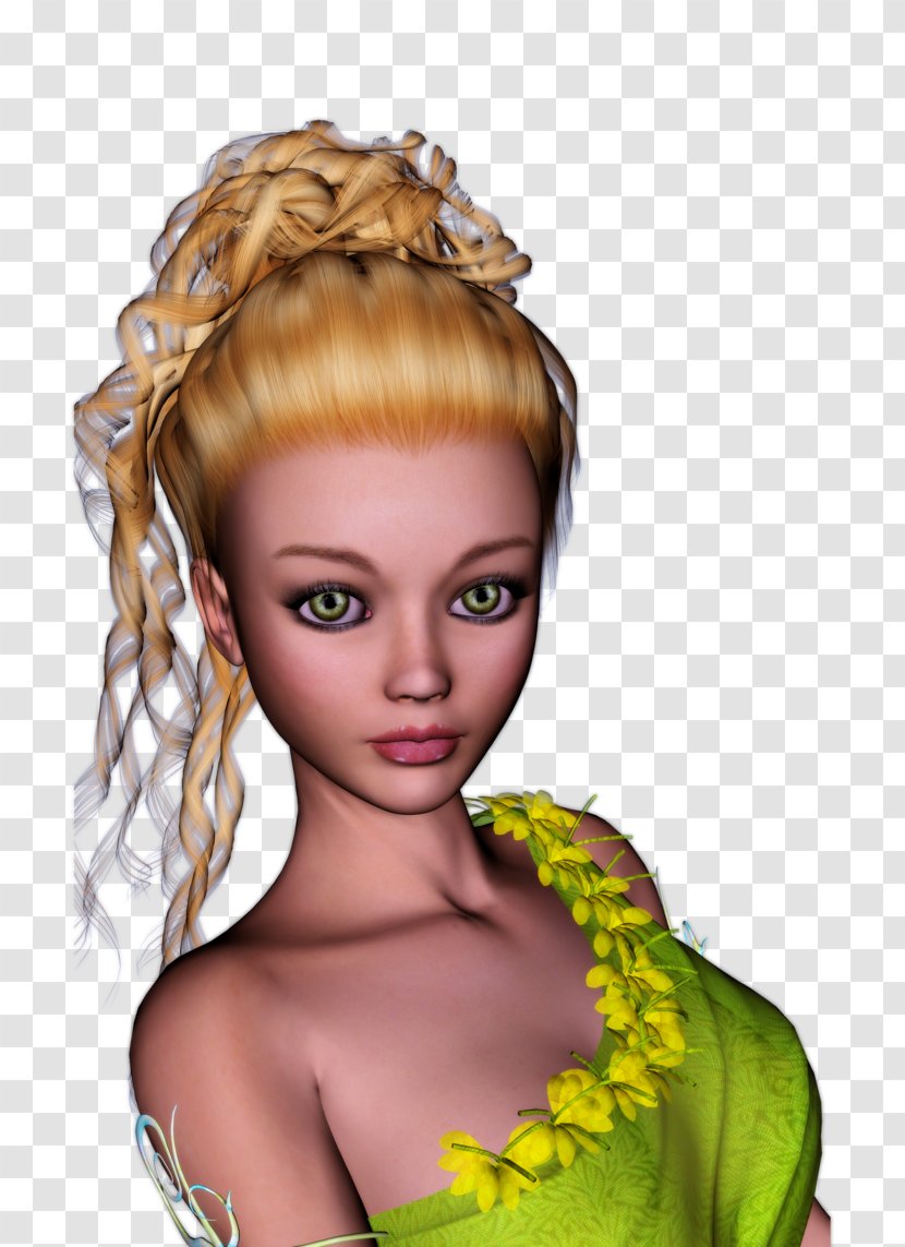 The Sims Resource Blond Long Hair 4 - Brown - Mardi Gras Poster Transparent PNG