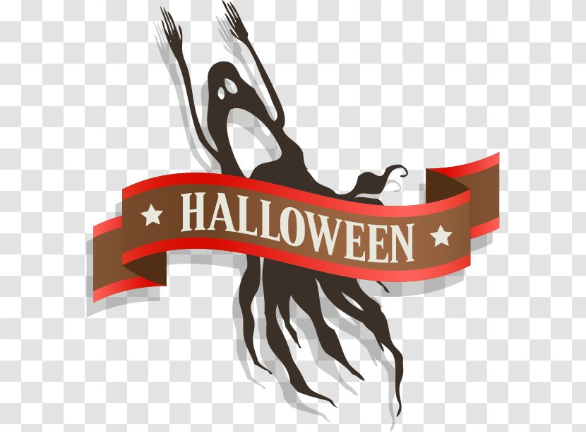 Ghost Halloween - Label - Element Vector Material Transparent PNG