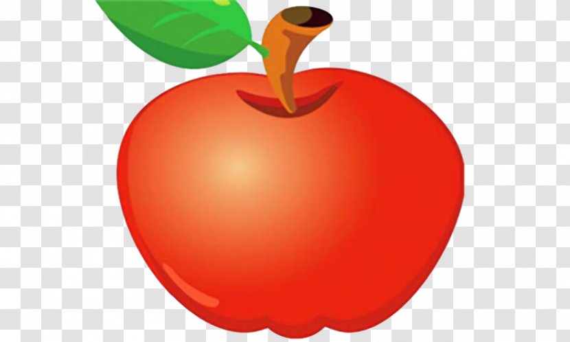 Apple Cartoon - Strawberry - Beautiful Red Transparent PNG