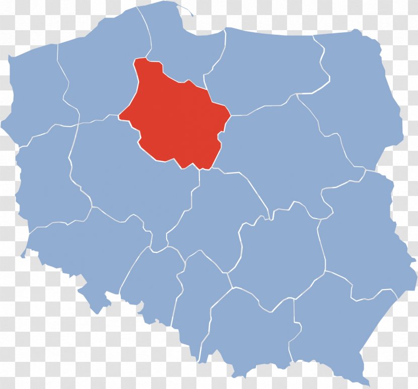 Bydgoszcz Voivodeship Vector Map - Area Transparent PNG