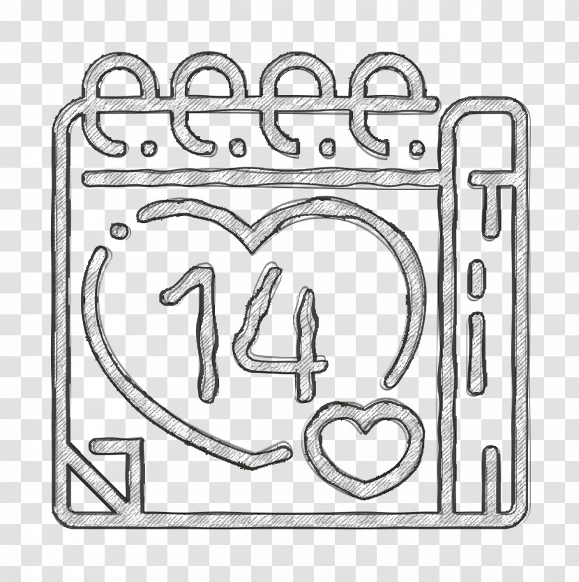 Valentines Day Icon Love Icon Calendar Icon Transparent PNG