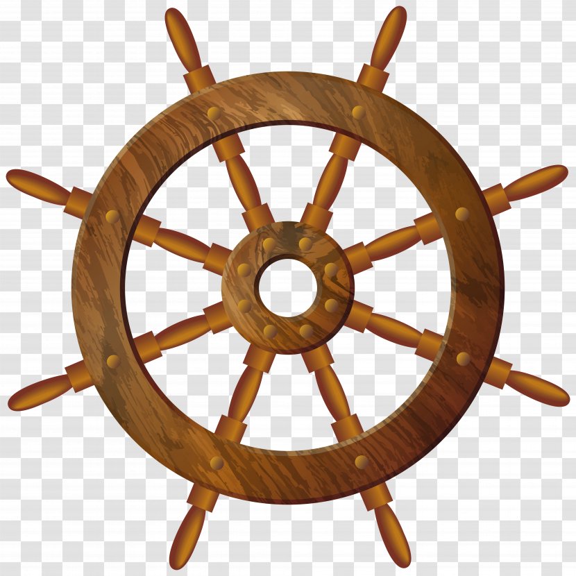 Ship's Wheel Steering Clip Art - Product - Wooden Transparent PNG Image Transparent PNG