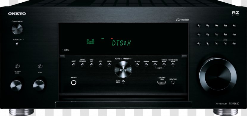 Onkyo TX-RZ820 AV Receiver Dolby Atmos Home Theater Systems - Component Video - Deed Of Sale With Assumption Mortgage Transparent PNG