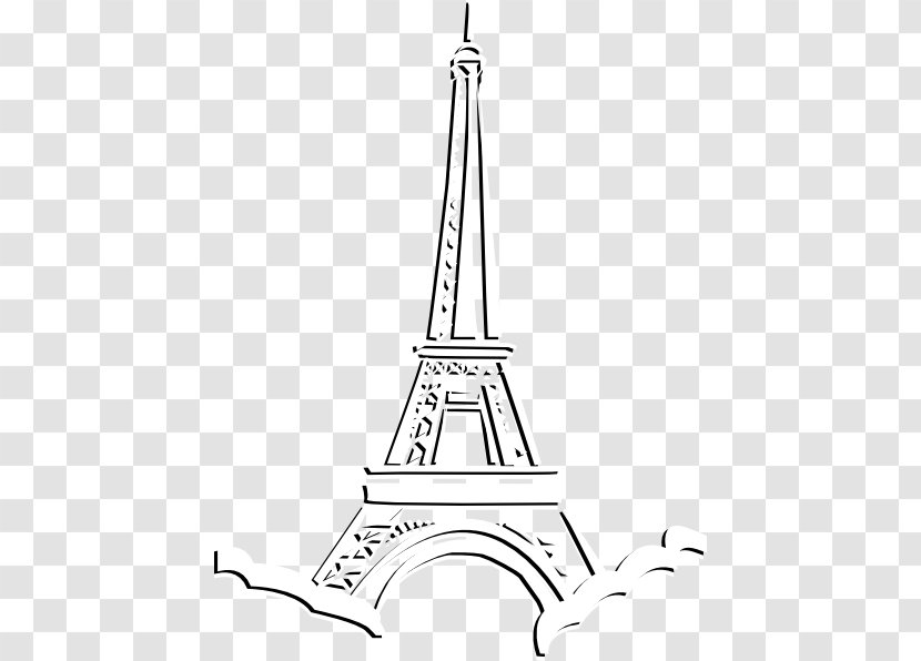Eiffel Tower Drawing Clip Art - Coloring Book Transparent PNG