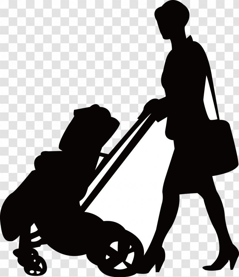 Silhouette Woman - Women Carts Transparent PNG