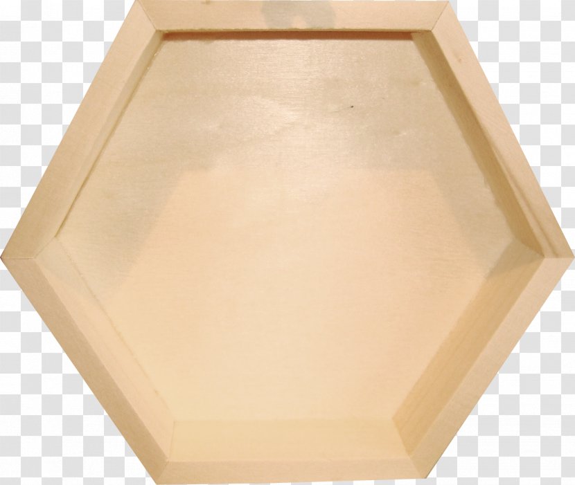 Hexagon Pentagon Container - Wooden Transparent PNG