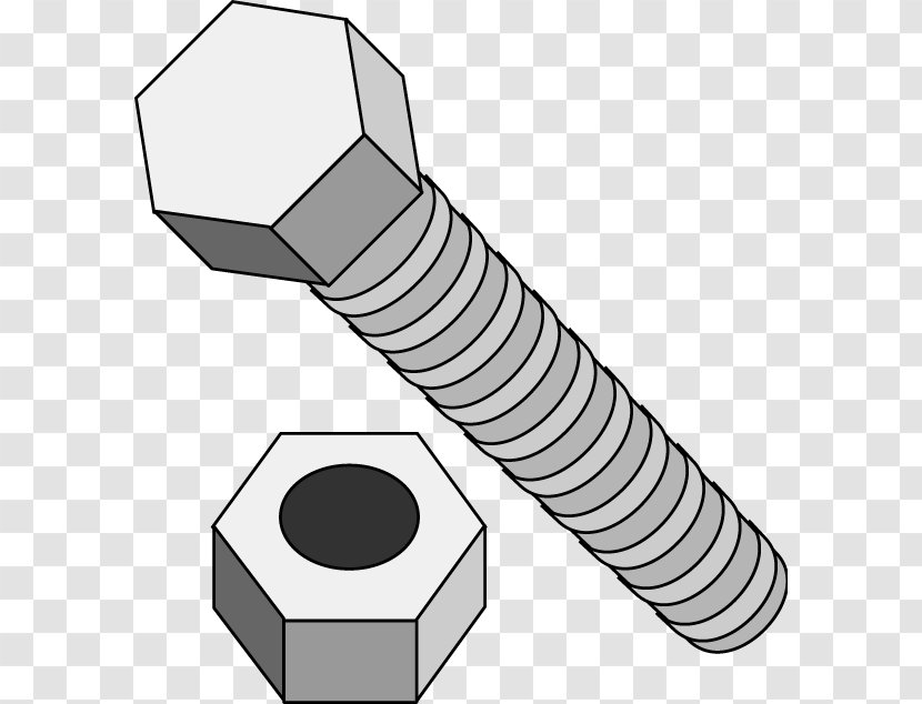 Screw Nut Bolt Clip Art Transparent PNG