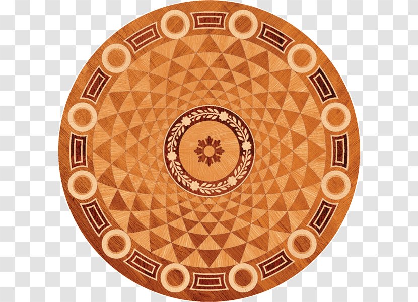 Floor Medallions Inlay Mosaic Wood Flooring - Art - Flattened The Imperial Palace Transparent PNG