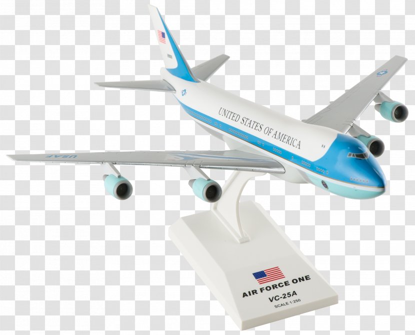 Airplane Model Aircraft Air Force One Boeing VC-25 White House - Travel - Planes Transparent PNG
