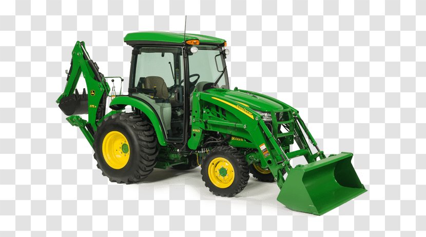 John Deere Compact Utility Tractors Agricultural Machinery Loader - Backhoe - Machine Transparent PNG