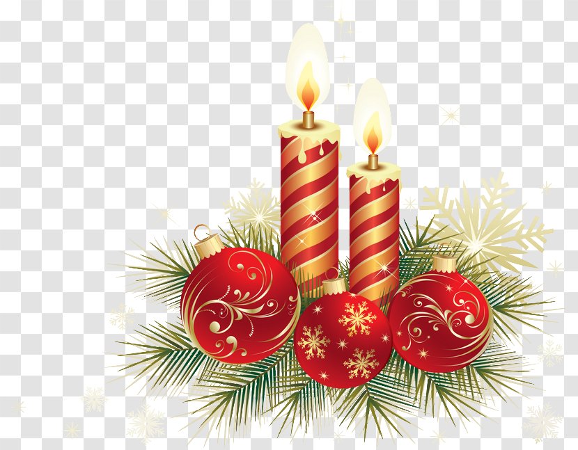 Santa Claus Christmas Day Decoration Ornament - Candle Transparent PNG