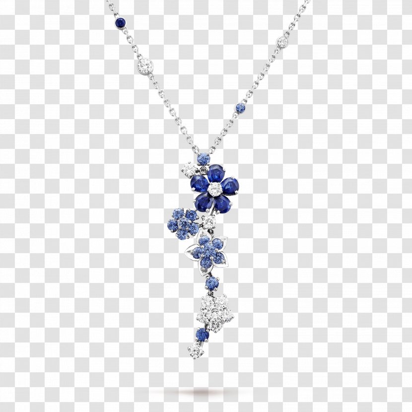 Sapphire Van Cleef & Arpels Charms Pendants Jewellery Necklace - Blue Transparent PNG