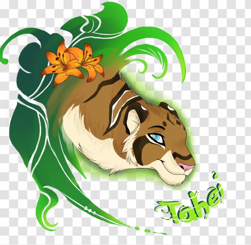 Tiger Lion Clip Art Cat Illustration - Vertebrate Transparent PNG