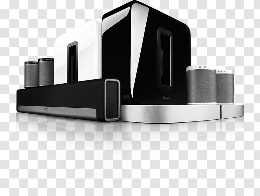 Sonos Home Theater Systems Loudspeaker Soundbar Wireless - Theatre Sound Setup Transparent PNG