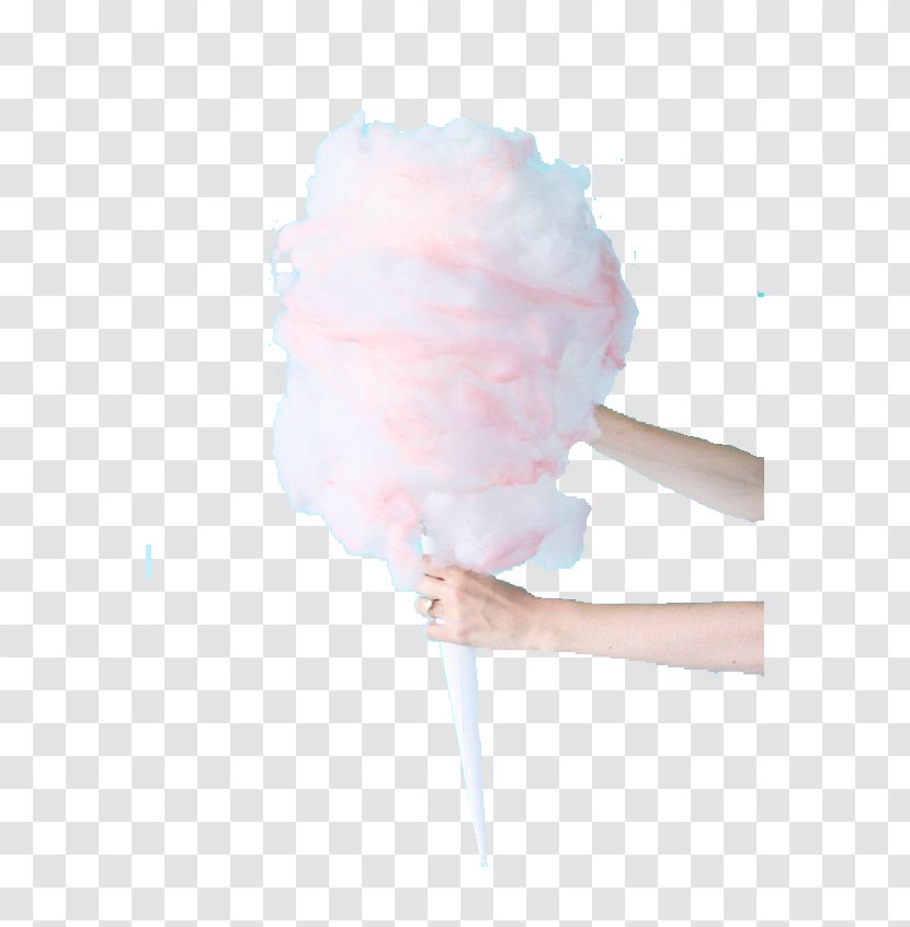 Ice Cream Cone Petal Hand - Pink - Cotton Candy Transparent PNG