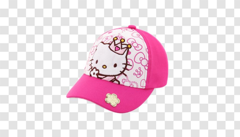 Baseball Cap Hello Kitty Hat Child - Hellokitty Princess Sunshade Transparent PNG