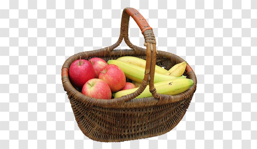 Apple Basket Banana Fruit Food Transparent PNG