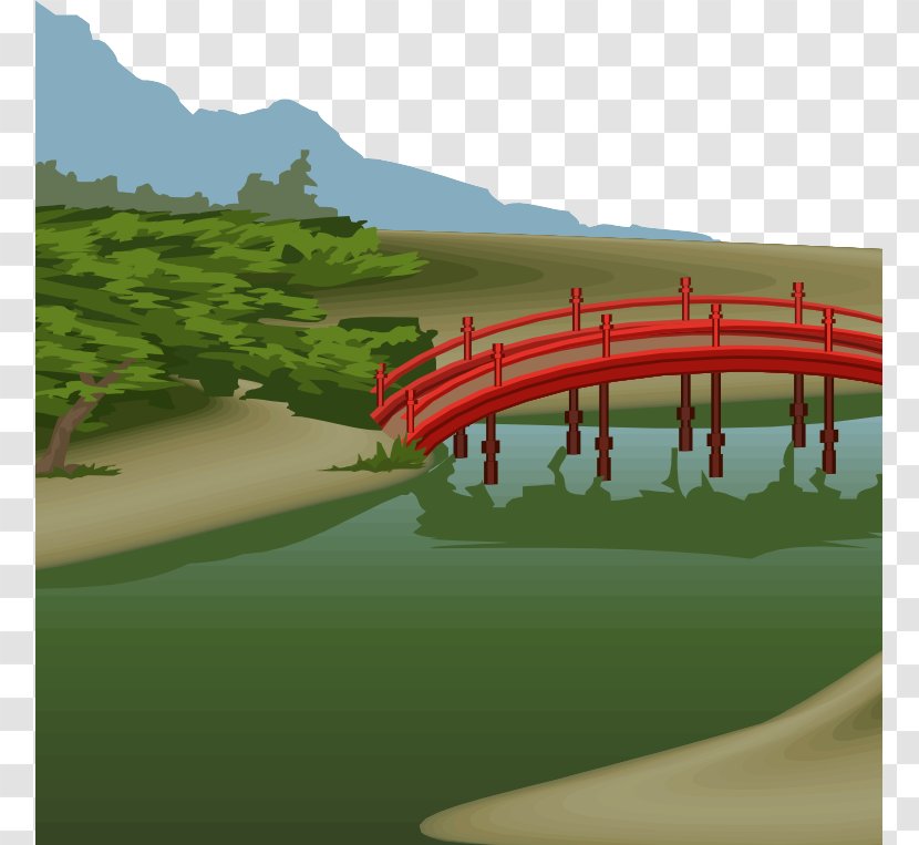 Download Bridge Illustration - Fukei - Bridges Transparent PNG