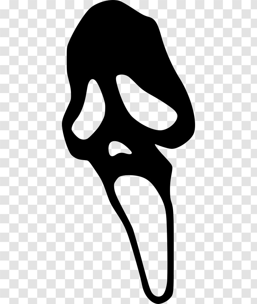 Nose Headgear White Line Clip Art - Black And Transparent PNG