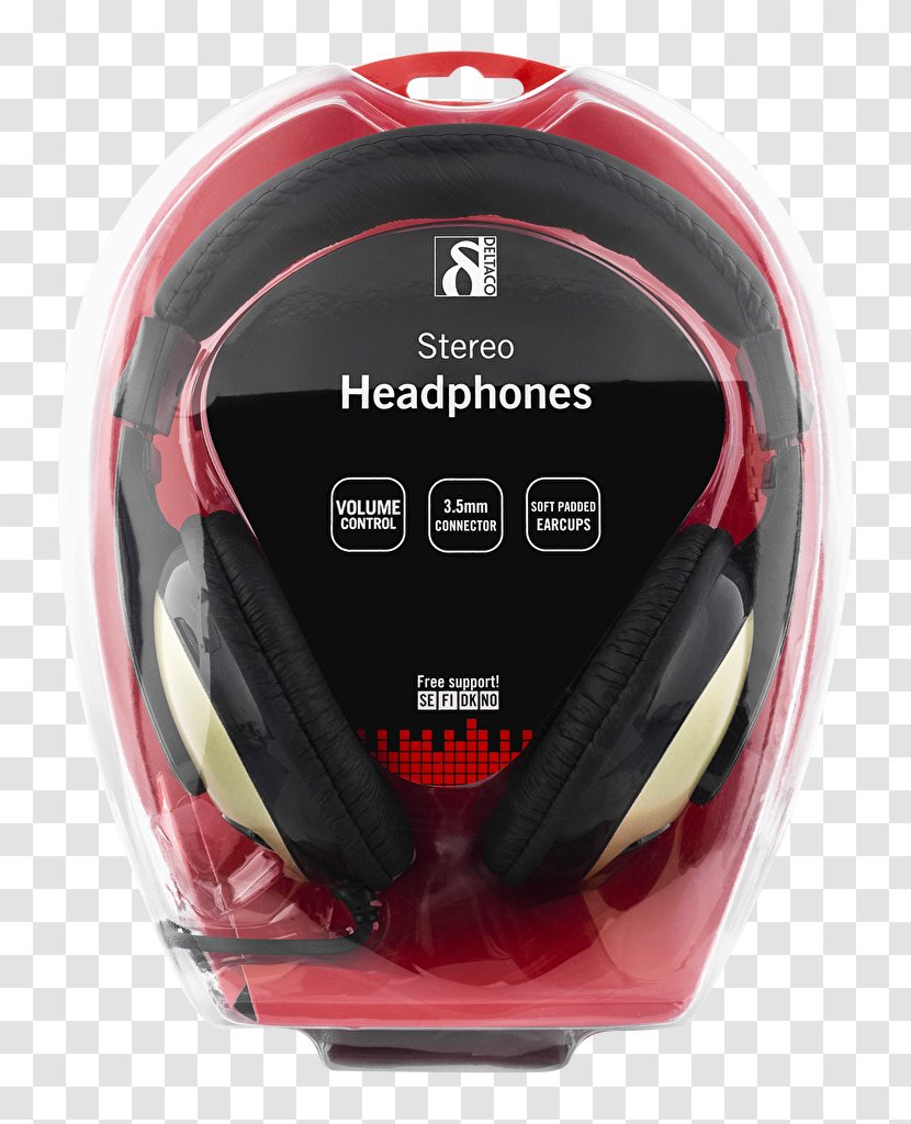 Deltaco Headphones With Volume Control 2, 5 M Cable, Black Phone Connector Kontakt Audio - Motorcycle Helmet - Kotion Each Gaming Headset Transparent PNG