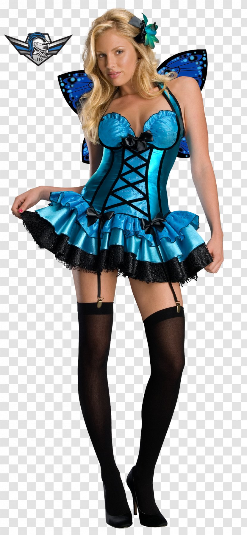 The Fairy With Turquoise Hair Costume Party Halloween Dress - Frame Transparent PNG