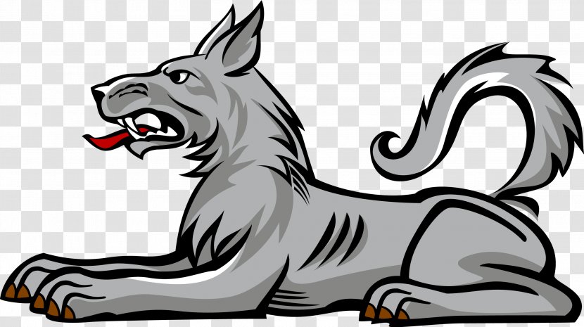 Gray Wolf Wolves In Heraldry Coat Of Arms Clip Art Transparent PNG