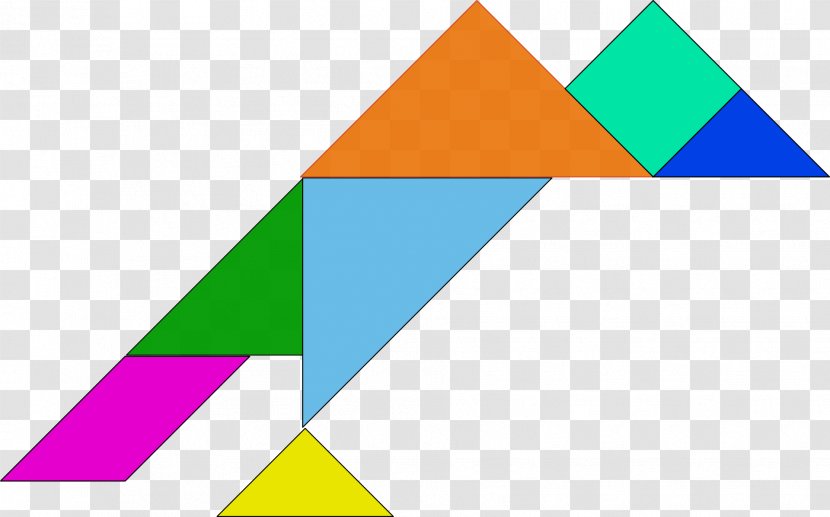 Tangram Puzzle Clip Art - Dissection - Triangle Blocks Transparent PNG