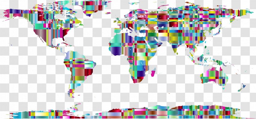 World Map Globe - Text Transparent PNG