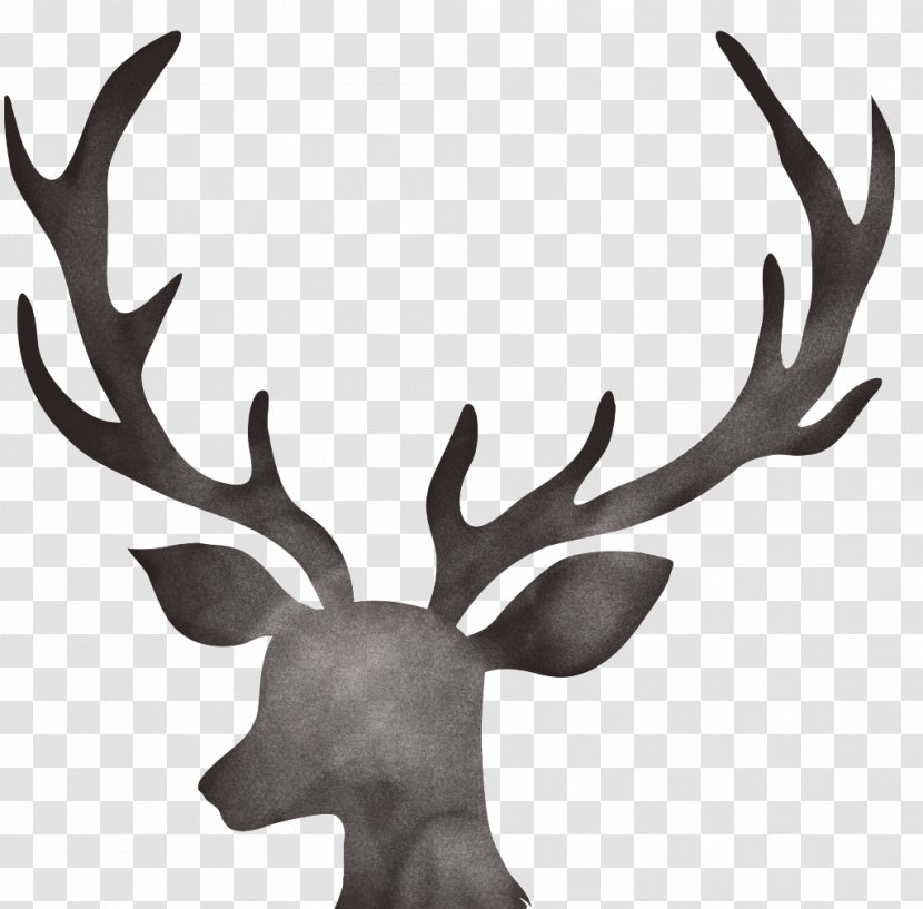 Deer Antler Floral Design Moose Christmas Day - Textile - Antlers Element Transparent PNG